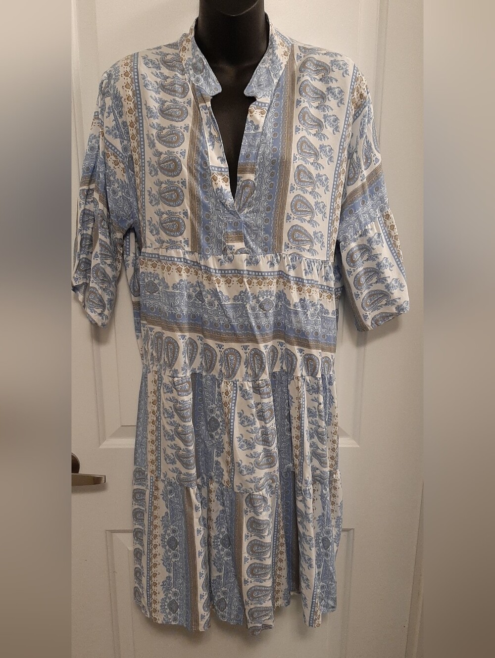 Italian Womans Dress Lightweight Knee Lenth Dress XL Made in Italy